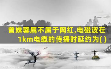 曾姝蓉属不属于网红,电磁波在1km电缆的传播时延约为( )